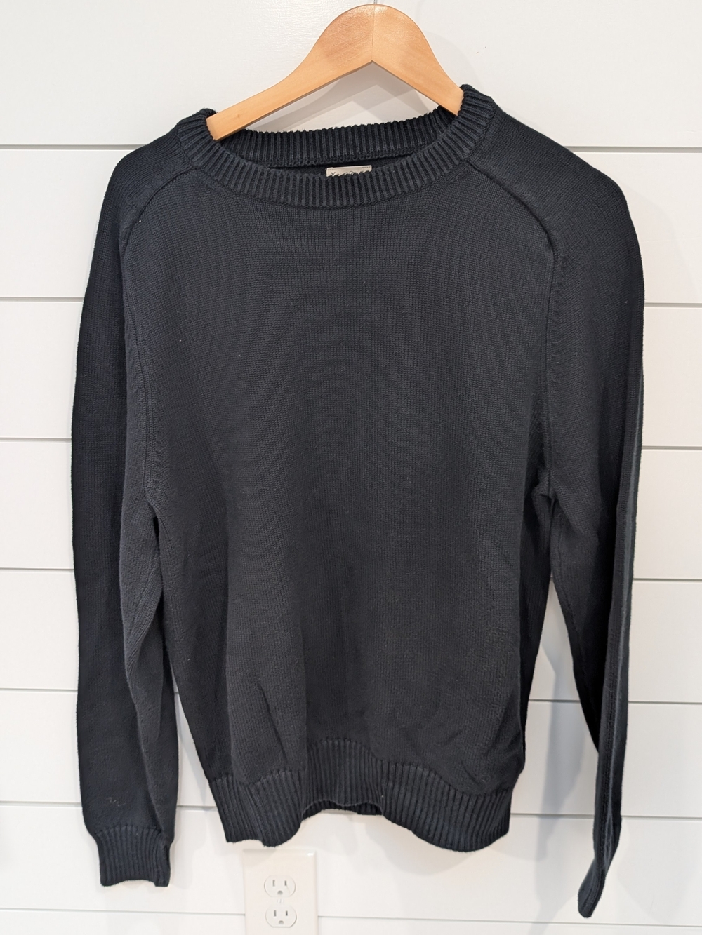 J. Crew Men's Black Crewneck Sweater